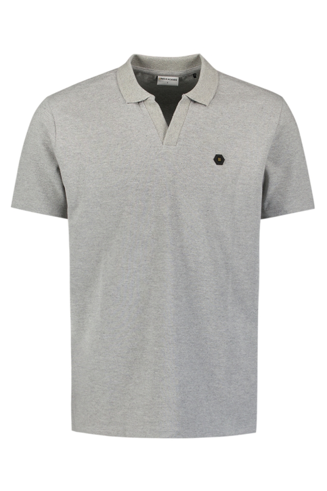 GEMELEERDE POLO 27390262 102 GREY MELANGE